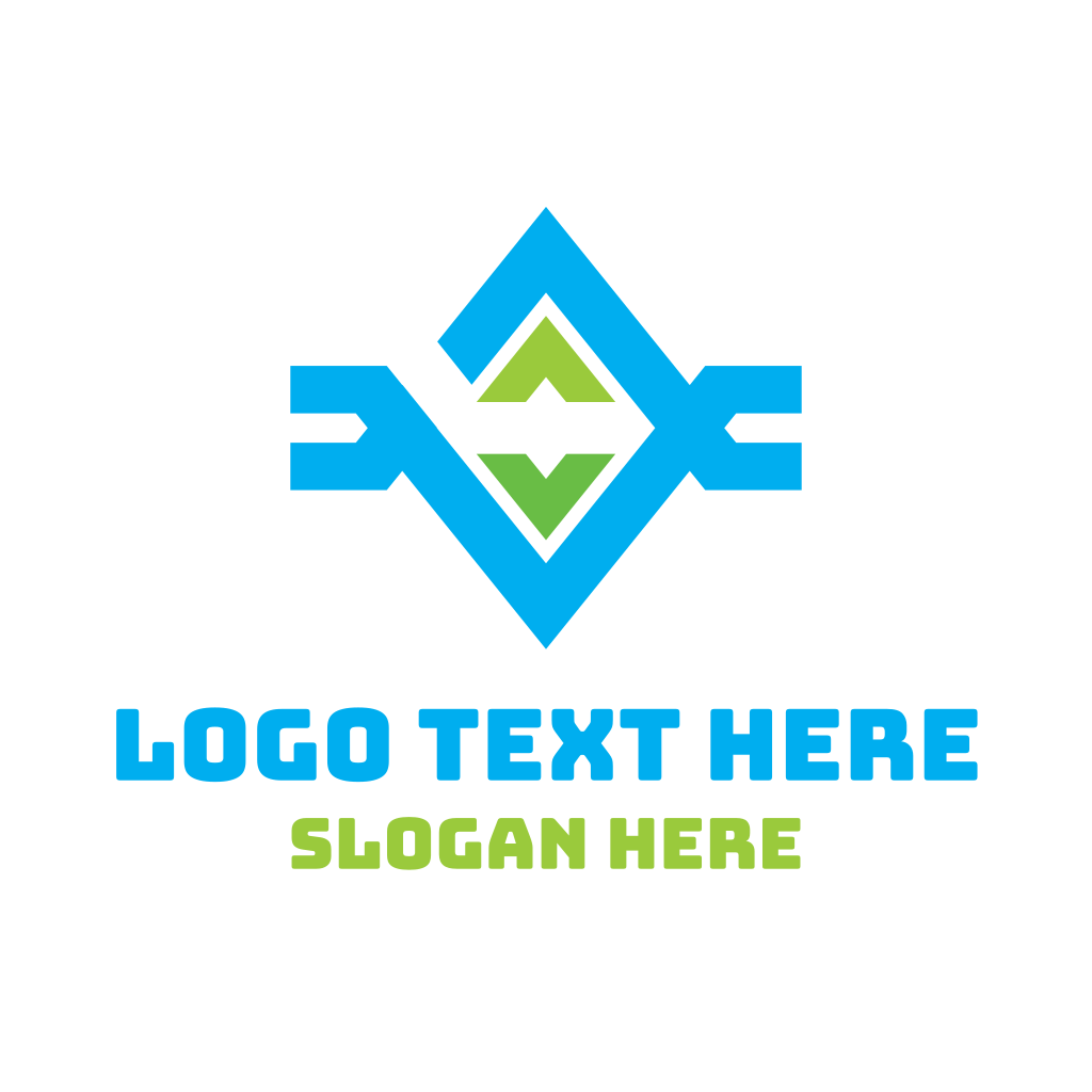 Abstract Blue Green Diamond Logo | BrandCrowd Logo Maker