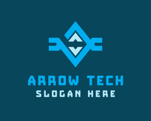 Tech Robotic Diamond  logo design