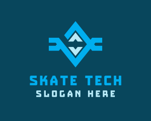 Tech Robotic Diamond  logo design