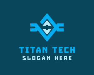 Tech Robotic Diamond  logo design