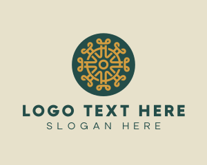 Pattern Design Craft Circle logo design