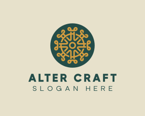 Pattern Design Craft Circle logo design