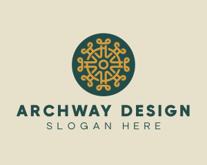 Pattern Design Craft Circle logo design