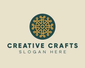 Pattern Design Craft Circle logo design