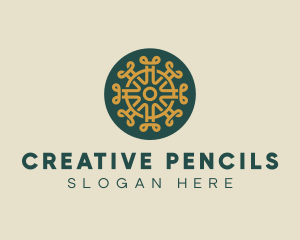 Pattern Design Craft Circle logo design