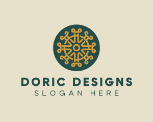 Pattern Design Craft Circle logo design