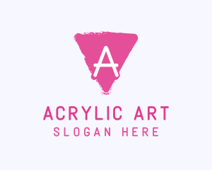 Acrylic Paint Brush  logo design