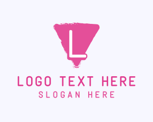 Lettermark - Acrylic Paint Brush Preschooler logo design