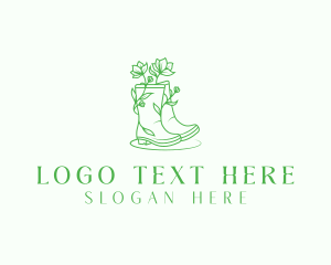 Boots - Lawn Landscaper Boots logo design
