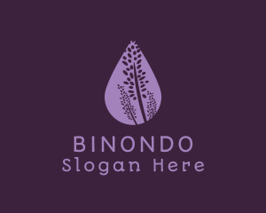 Natural - Lavender Flower Drop logo design