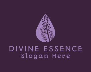 Lavender Flower Drop logo design