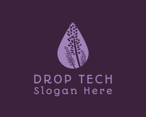 Drop - Lavender Flower Drop logo design