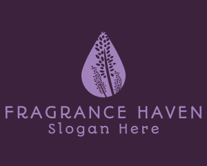 Lavender Flower Drop logo design