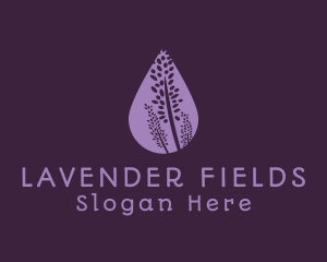 Lavender - Lavender Flower Drop logo design