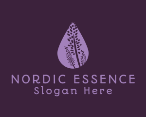 Lavender Flower Drop logo design