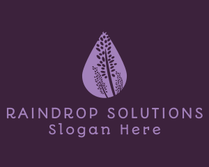 Drop - Lavender Flower Drop logo design