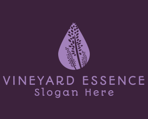 Lavender Flower Drop logo design