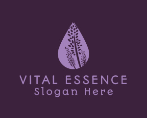 Lavender Flower Drop logo design