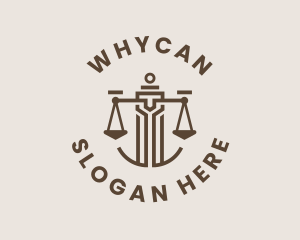 Legal Column Scale  Logo