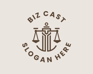 Legal Column Scale  logo design