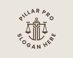 Legal Column Scale  logo design