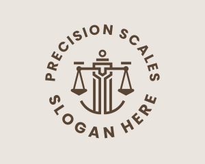 Legal Column Scale  logo design