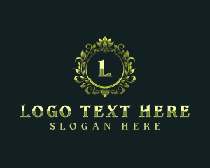 Floral Elegant Crest Logo