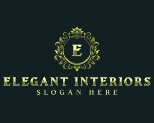 Floral Elegant Crest logo design