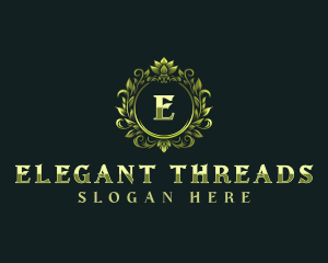 Floral Elegant Crest logo design