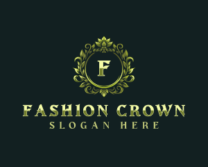 Floral Elegant Crest logo design