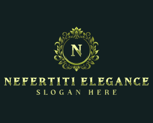 Floral Elegant Crest logo design