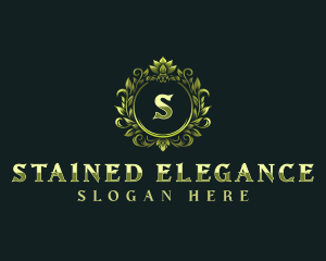 Floral Elegant Crest logo design