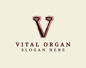 Stylish Studio Brand Letter V logo design