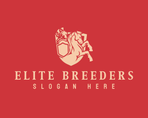 Spartan Knight Horse logo design