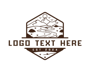 Scenery - Adventure Mountain Trekking logo design