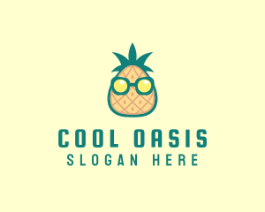 Refreshment - Cool Tropical Pineapple logo design