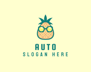 Cooler - Cool Tropical Pineapple logo design