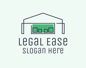 Storage House - Factory Warehouse Building logo design