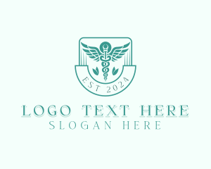 Wings - Medical Caduceus Healthcare logo design