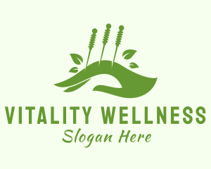 Wellness Hand Acupuncture logo design