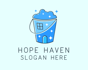 House Cleaning Bucket Logo