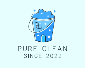 House Cleaning Bucket logo design