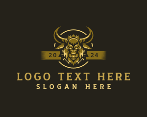 Horn - Bull Horn Buffalo logo design