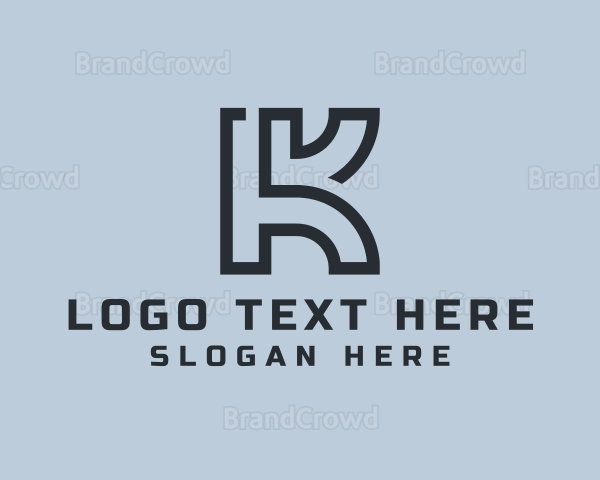 Architecture Design Letter K Logo