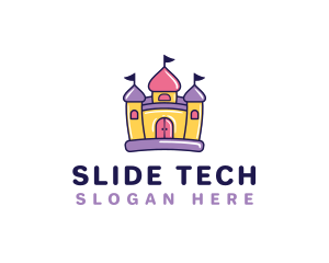 Slide - Inflatable Kids Castle logo design