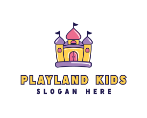 Inflatable Kids Castle logo design