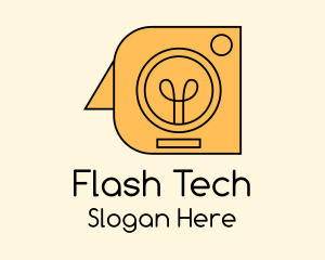 Flash - Camera Flash Bulb logo design