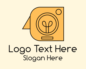 Photograph - Camera Flash Bulb logo design