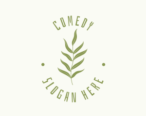 Tropical Fern Leaf Plant Logo