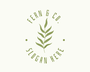 Fern - Tropical Fern Leaf Plant logo design